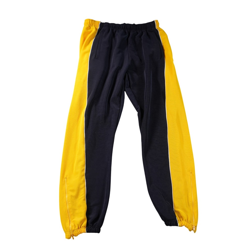 Vintage And1 Michigan Track Pants Mens XL Navy Blue Yellow Basketball Warmup